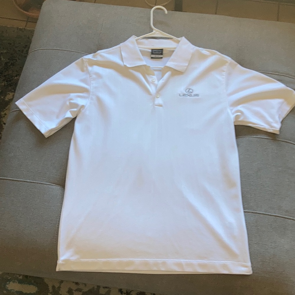Nike golf dry fit Lexus shirt. White T shirt with no stains or tears